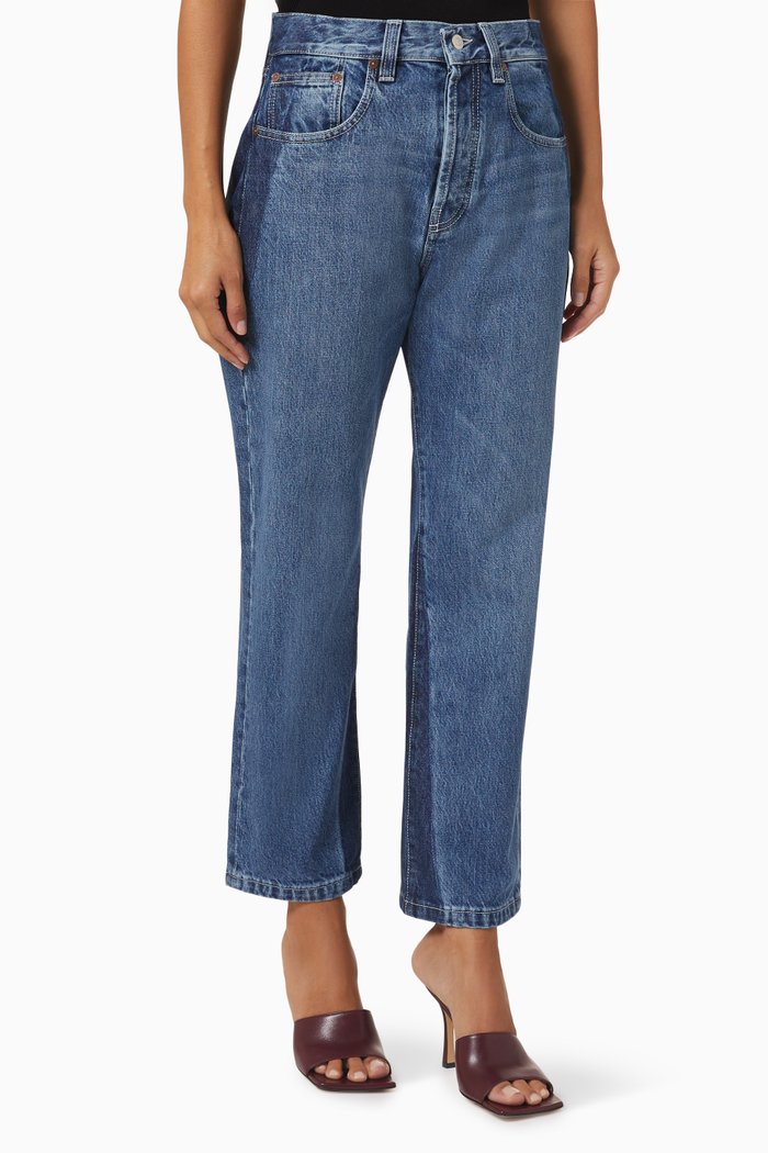 

Victoria Mid-waist Jeans in Denim, Blue