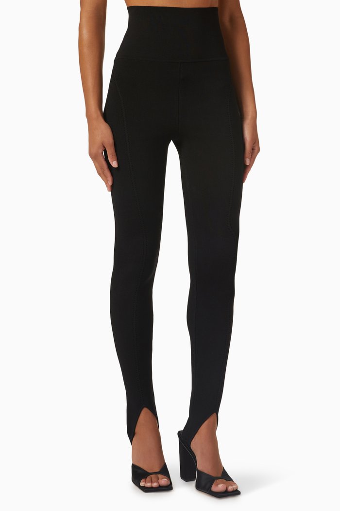

Stirrup Leggings in Stretch-viscose, Black