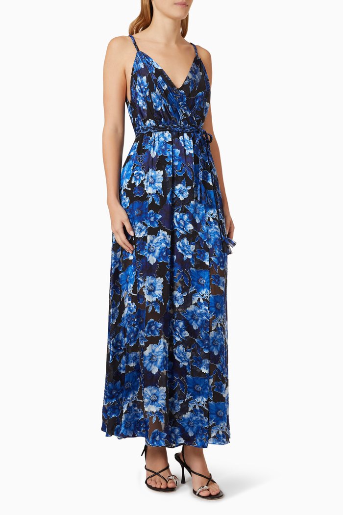 

Samantha Printed Maxi Dress, Blue