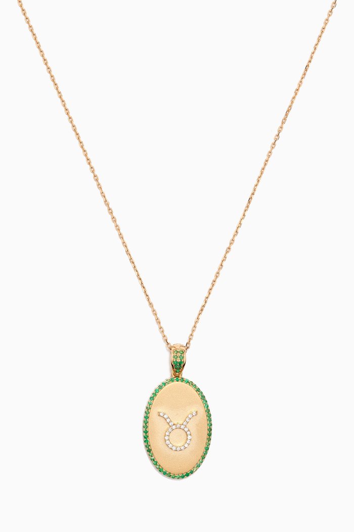 Zodiac May Diamond Necklace in 18kt Gold, Yellow