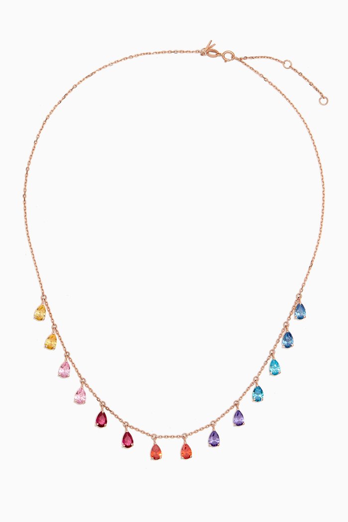 

Rainbow Rock Pear-cut Necklace in 18kt Gold, Yellow