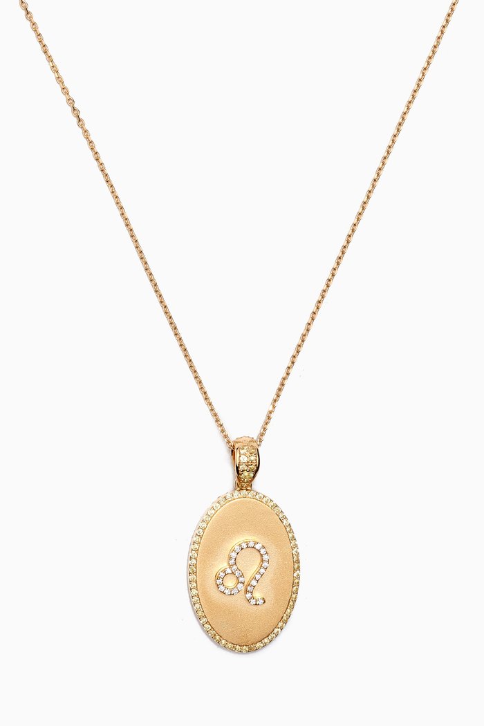 

Zodiac Leo Diamond Necklace in 18kt Gold, Yellow