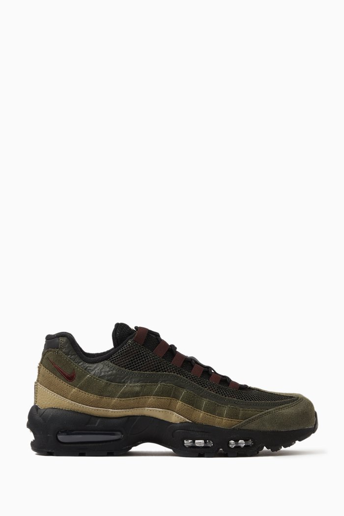 Air Max 95 Sneakers in Mesh & suede, Black
