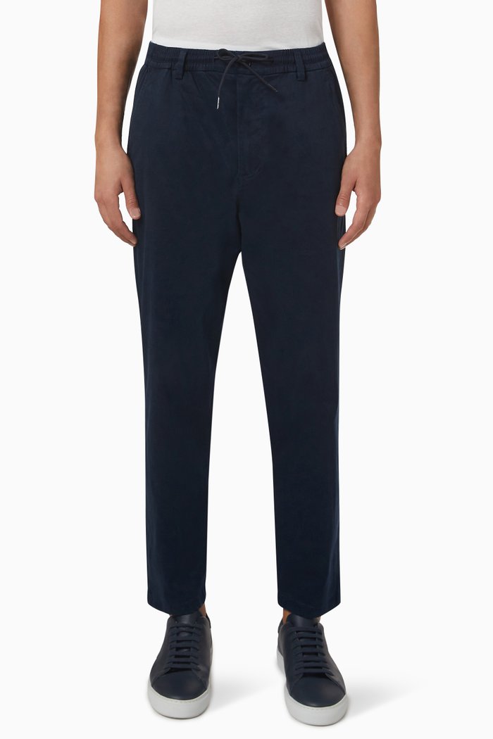 

Tapered Pants in Cotton Blend, Blue
