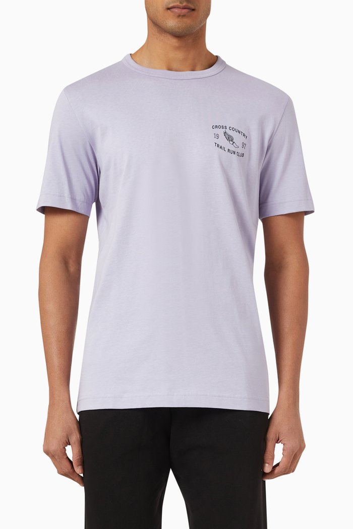 

T-shirt in Cotton Jersey, Purple