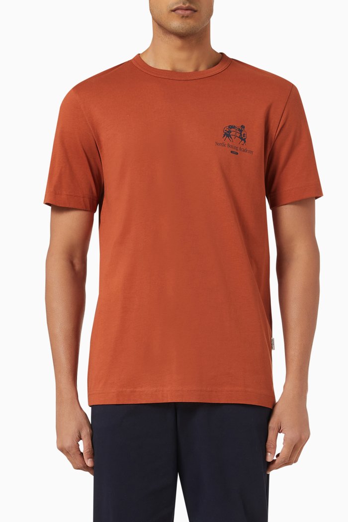 

T-shirt in Cotton Jersey, Orange