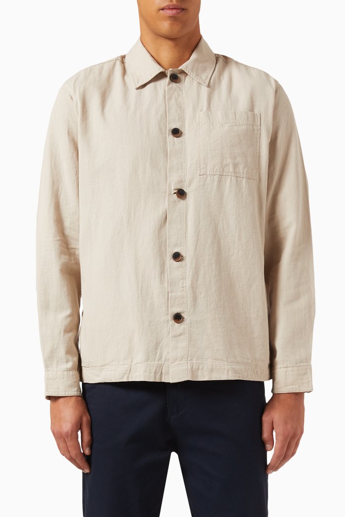 

Overshirt in Linen, Neutral