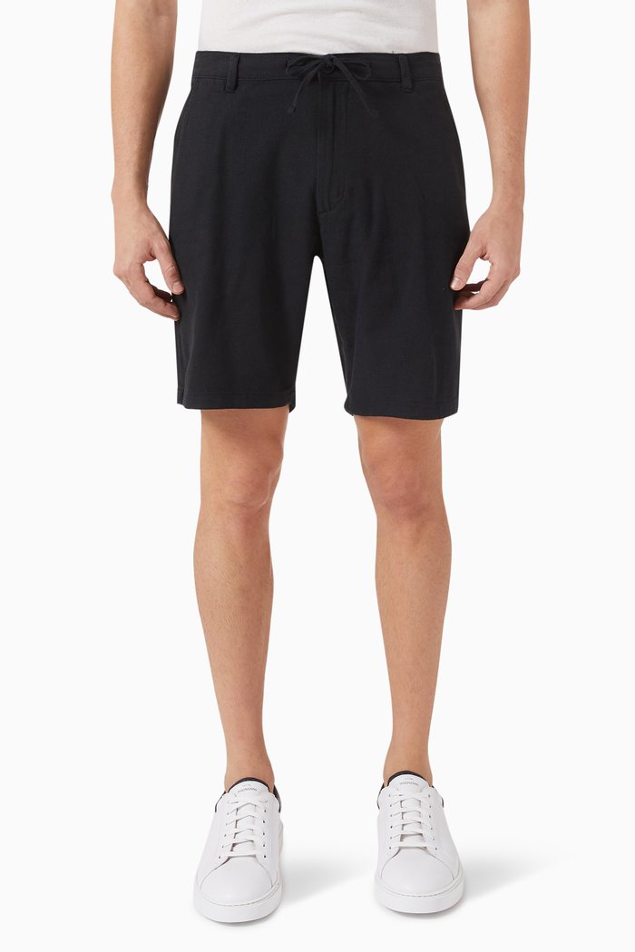

Brody Comfort Shorts in Linen, Black