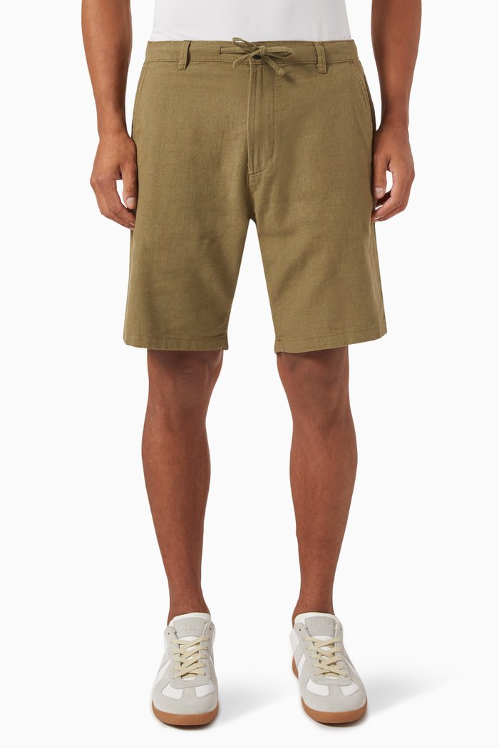 

Brody Comfort Shorts in Linen, Green