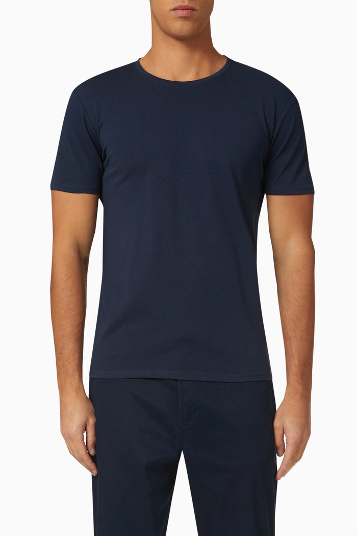 

T-shirt in Organic Cotton, Blue