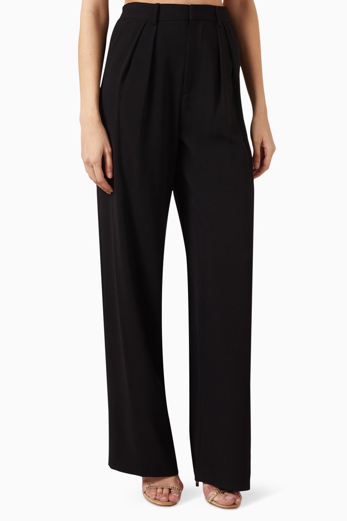 

Pompey Pleated Pants, Black