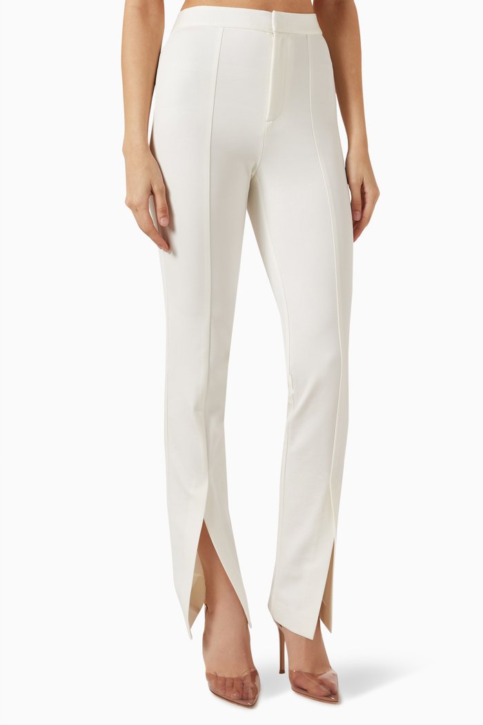 

Brice Slit Pants, White