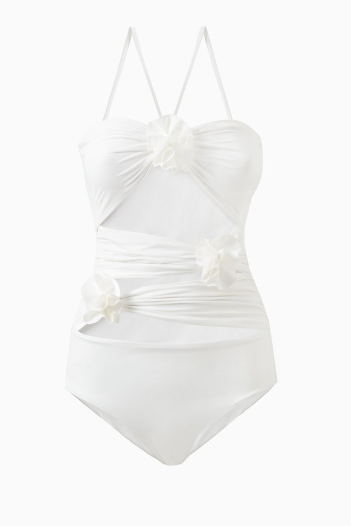 

Trinitaria One-piece Swimsuit, Neutral