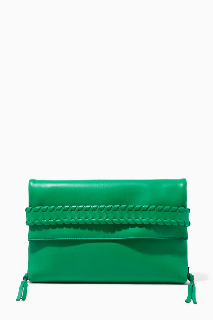 

Mony Clutch in Nappa, Green
