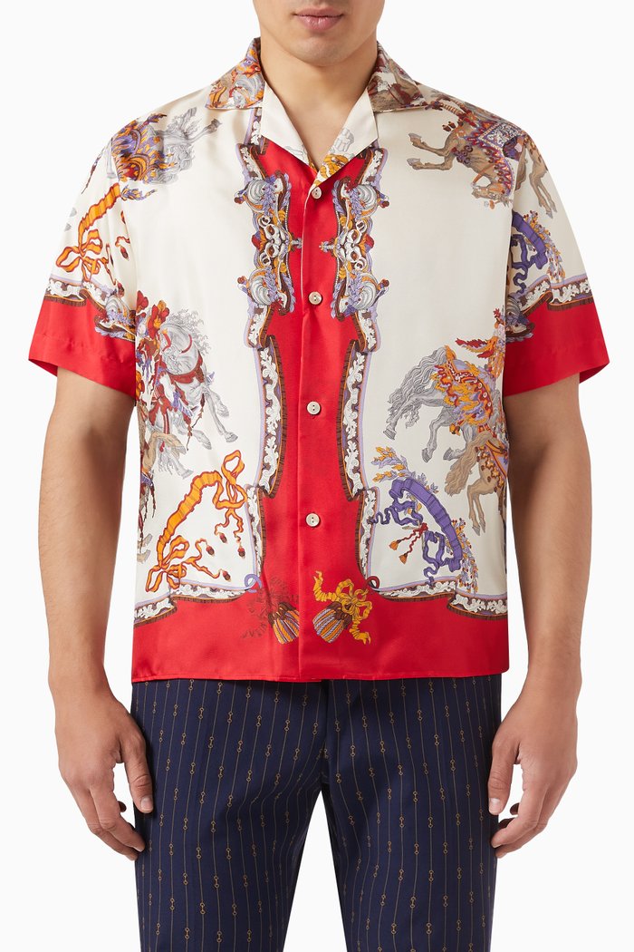 

Bowling Shirt in Silk, Multicolour