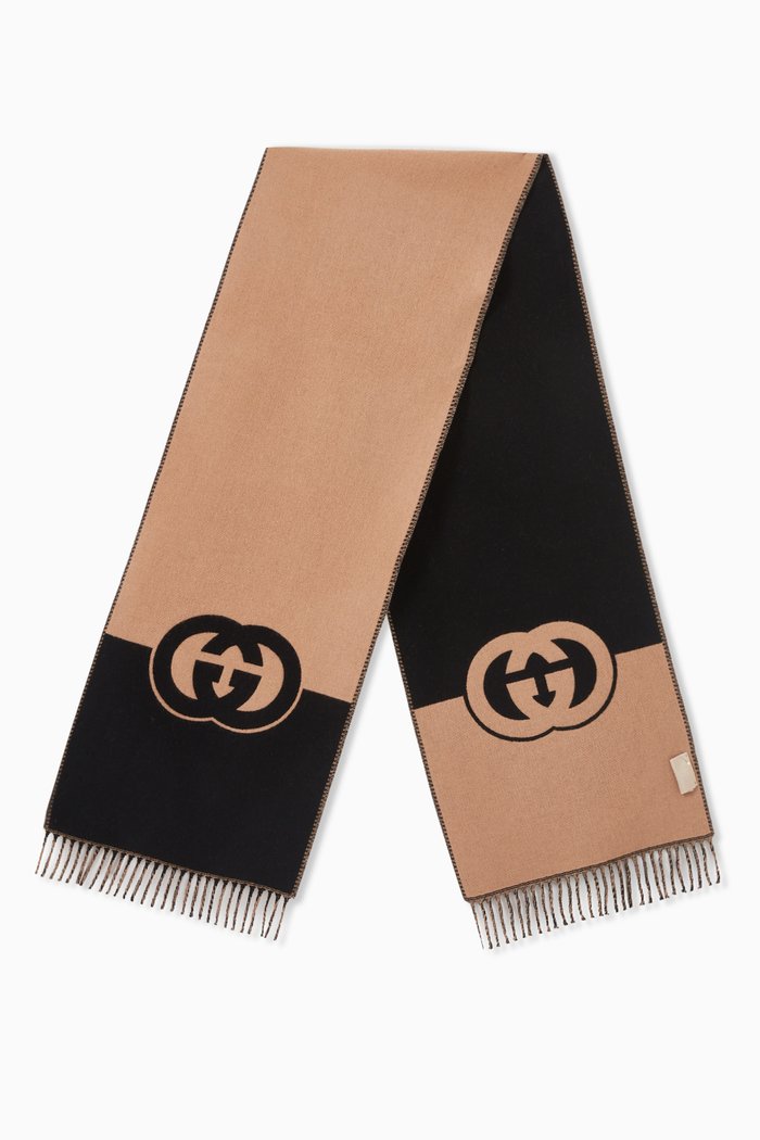 

Interlocking G Scarf in Wool, Multicolour