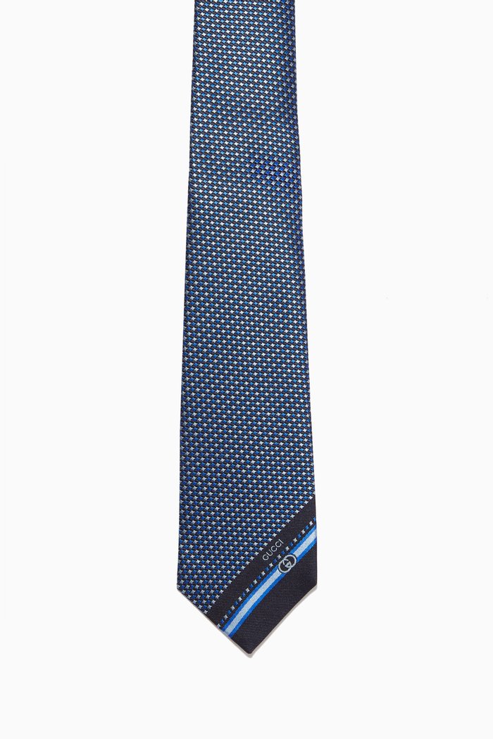 

Heritage Tie in Silk, Blue