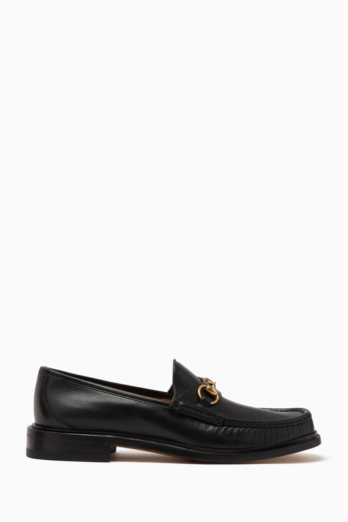

Horsebit Loafers in Leather, Black
