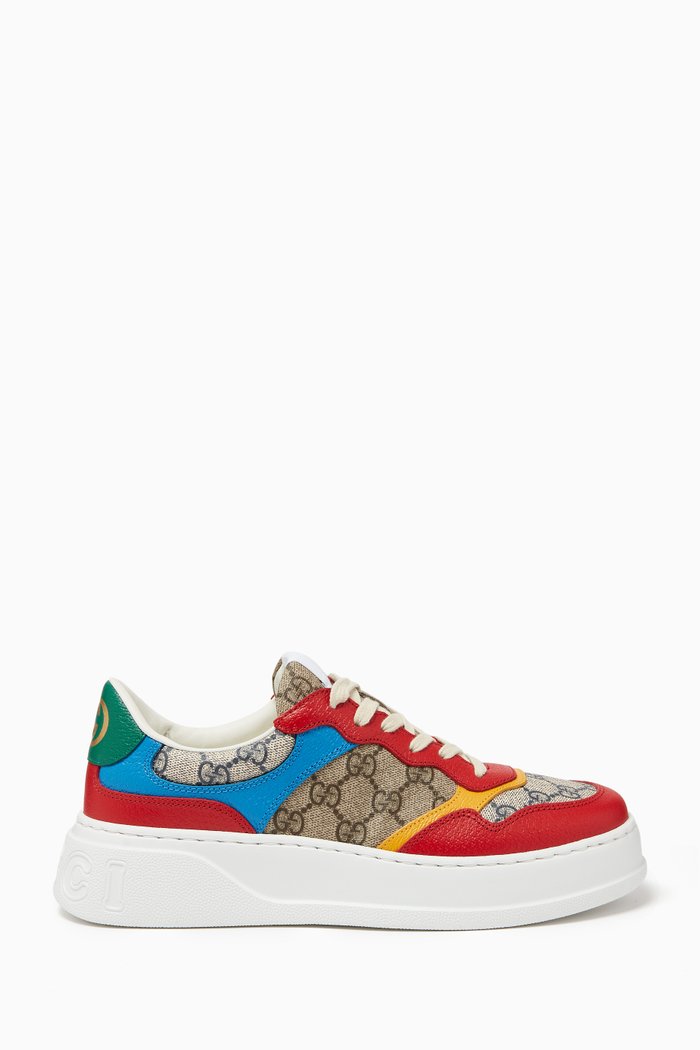 

Chunky Sneakers in GG Supreme Canvas & Leather, Multicolour