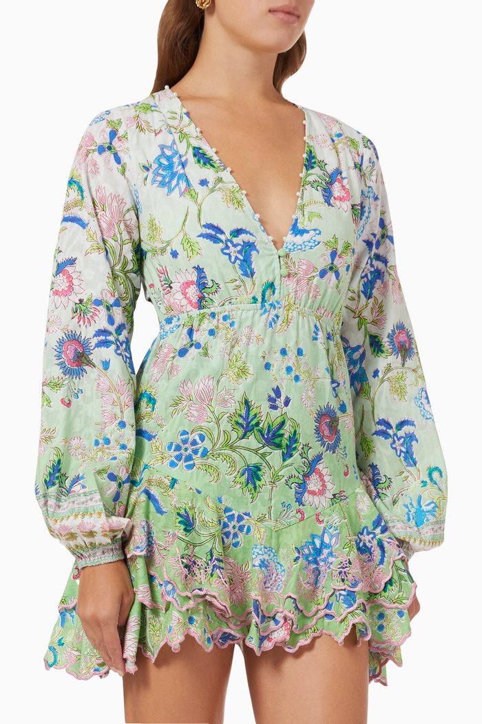 

Open-back Mini Dress, Multicolour