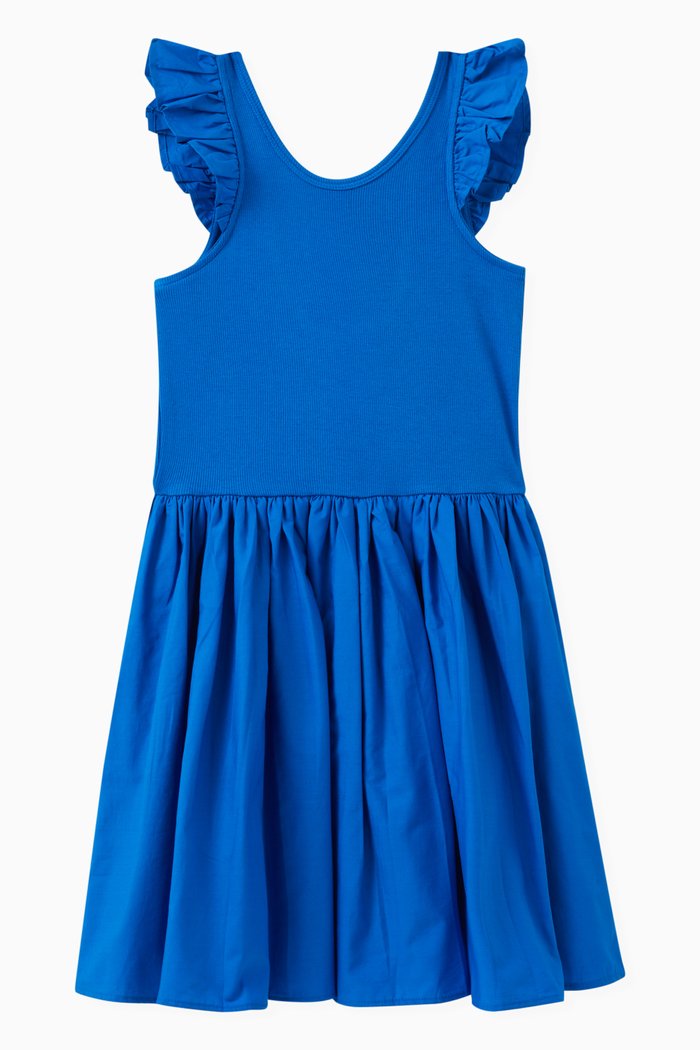 

Cloudia Dress in Cotton-blend, Blue