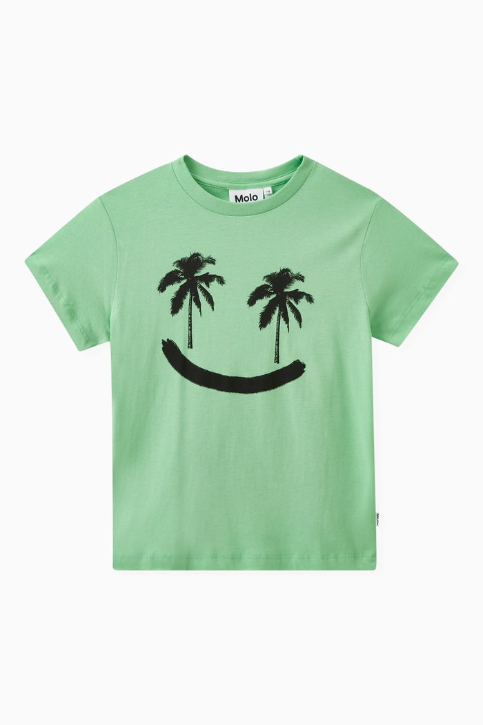 

Rame Palm Eyes T-shirt in Cotton, Green
