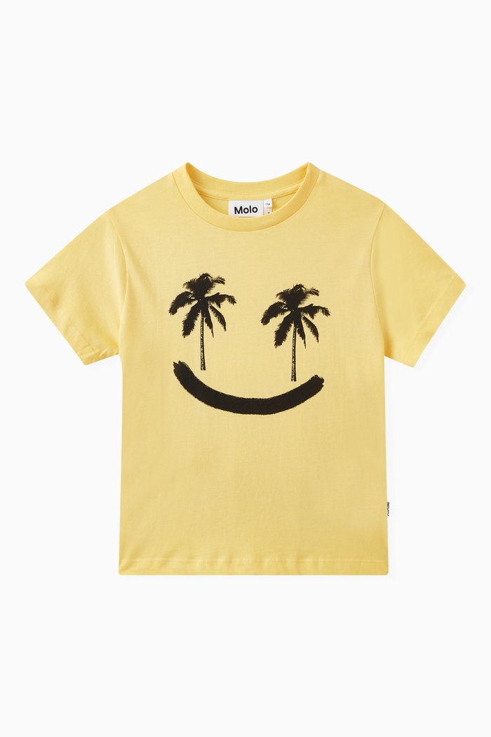 

Rame Palm Eyes T-shirt in Cotton, Yellow
