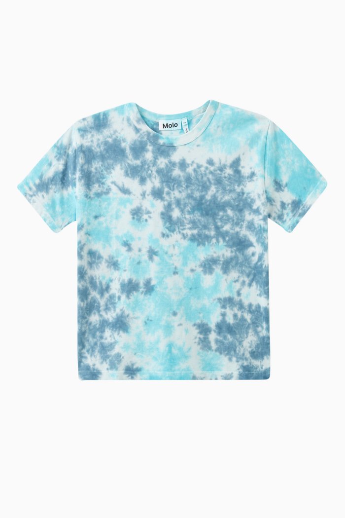 

Riley Tie-dye T-shirt in Organic Cotton, Blue