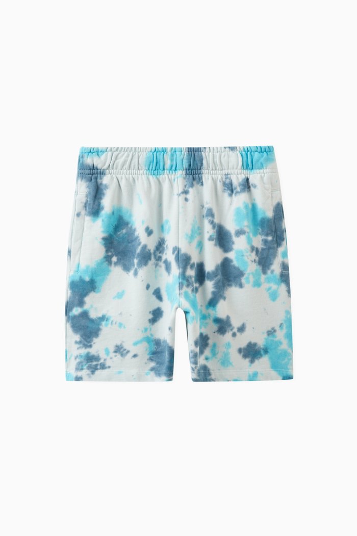 

Adian Tie Dye Shorts in Cotton, Blue