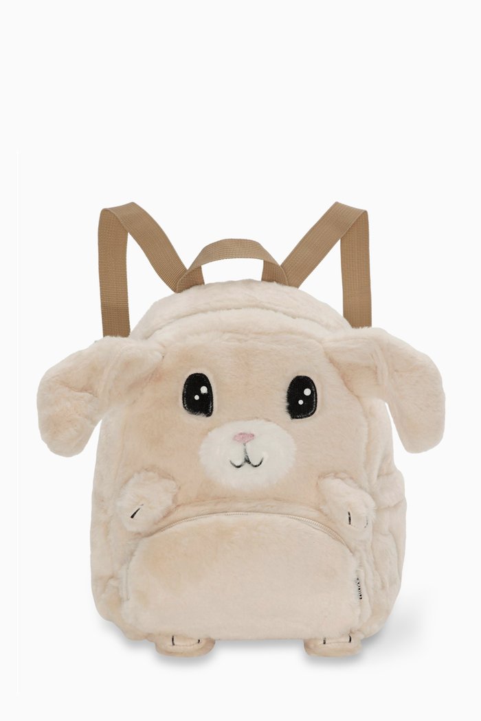 Furry Bunny Backpack, Neutral