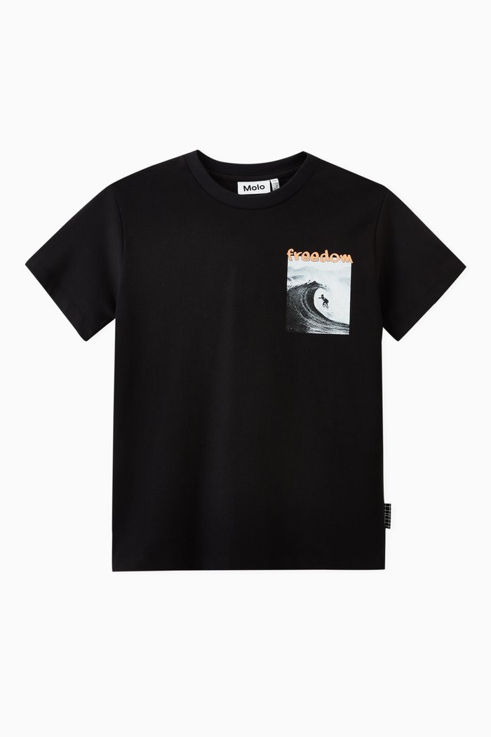 

Riley Surf Wave T-shirt, Black