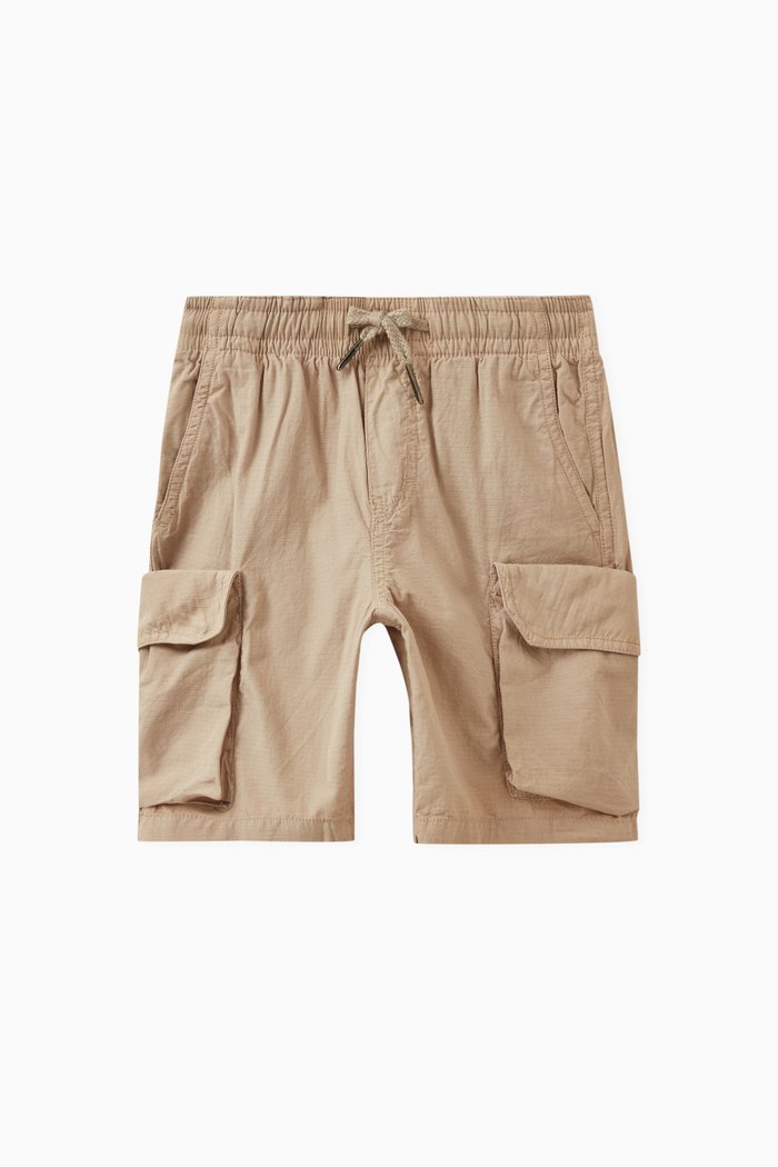 Argod Cargo Shorts in Cotton, Neutral