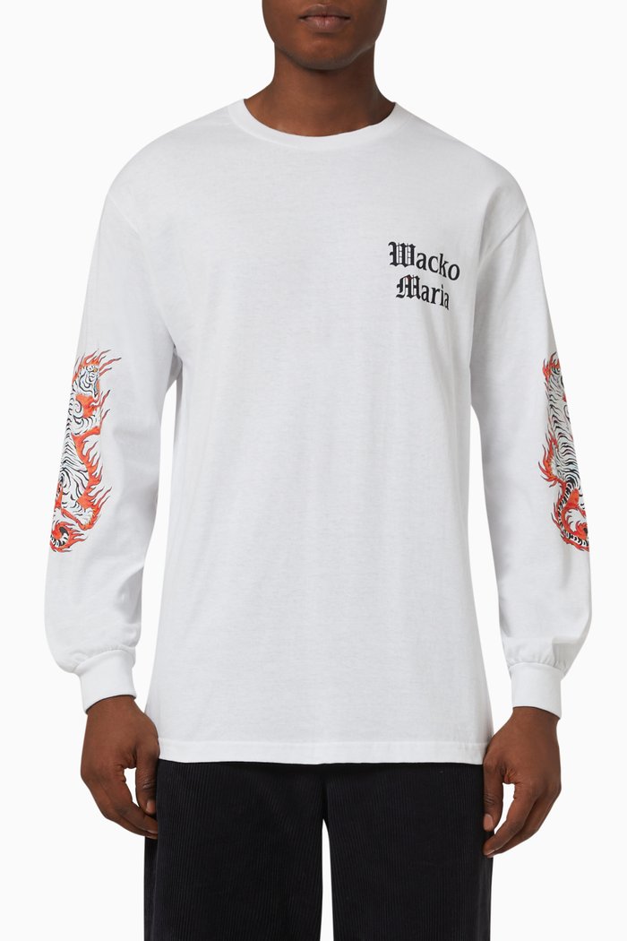 

Tim Lehi Embroidered-logo T-shirt in Cotton-jersey, White