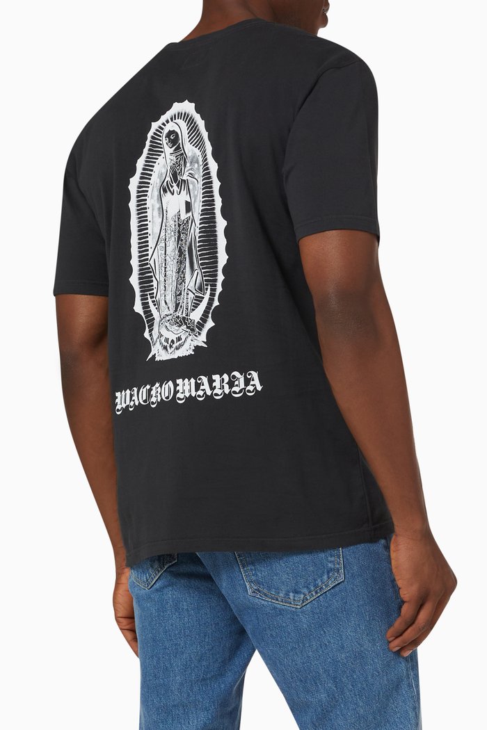Logo-print T-shirt in Cotton, Black
