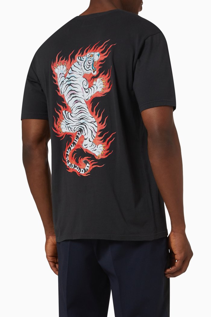 

Tim Lehi Printed T-shirt in Cotton, Black