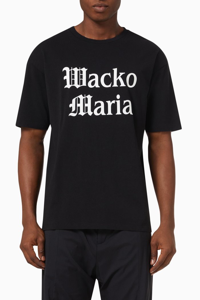 

Logo-print T-shirt in Cotton, Black