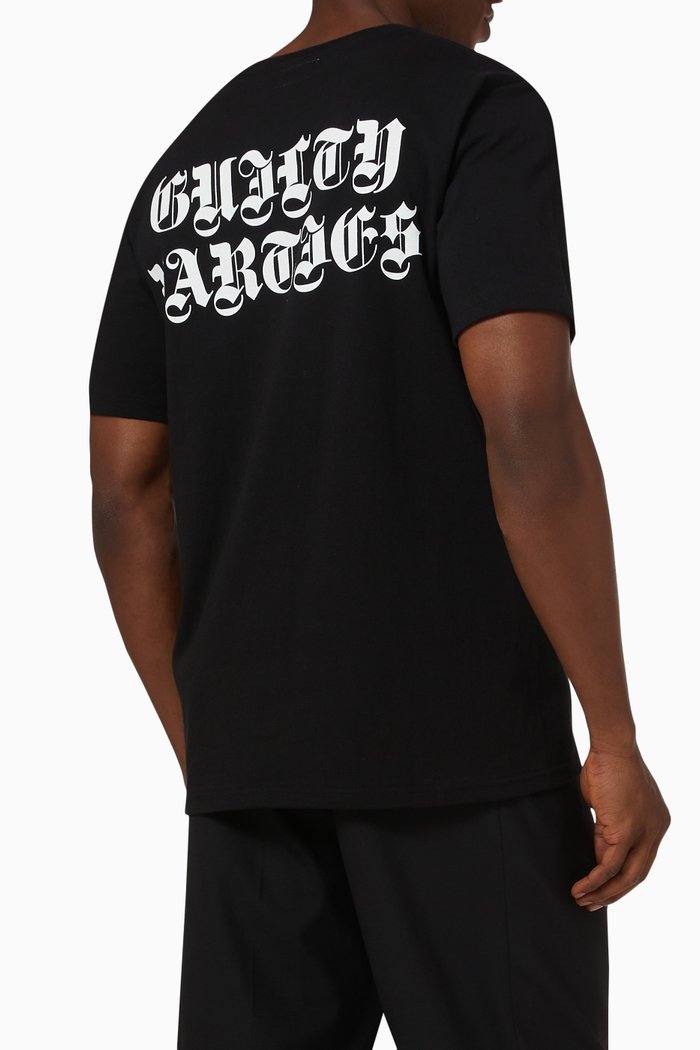 Guilty Parties T-shirt in Cotton, Black