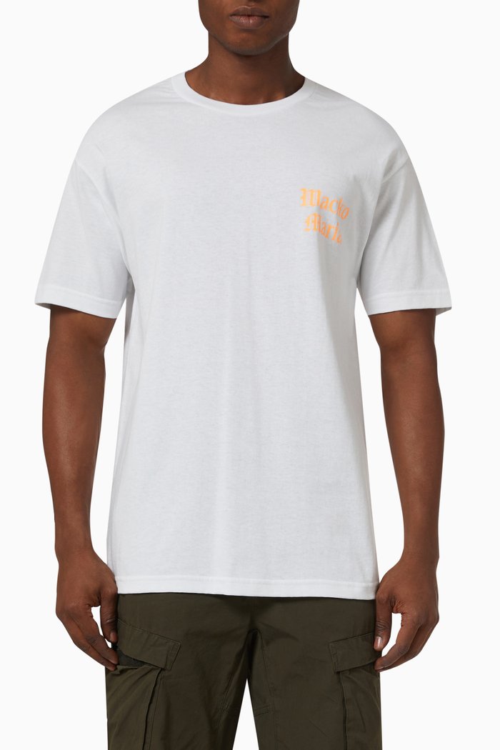 

Chest Logo-print T-shirt in Cotton, White