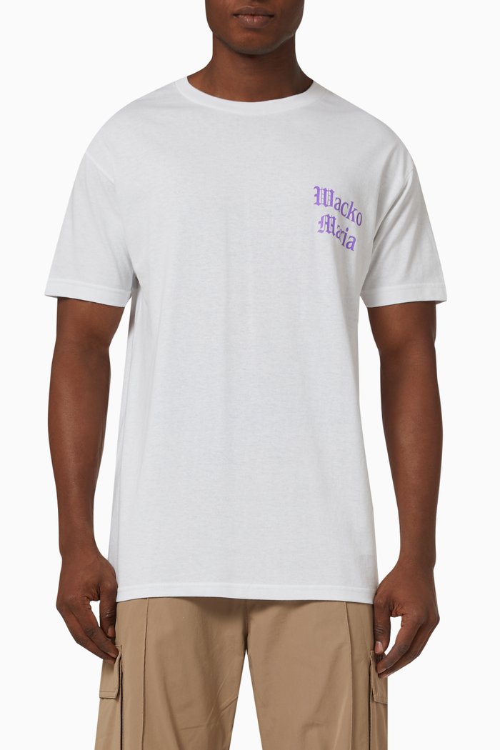 

Chest Logo-print T-shirt in Cotton, White