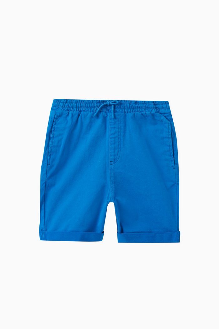 

Logo Bermuda Shorts in Cotton, Blue