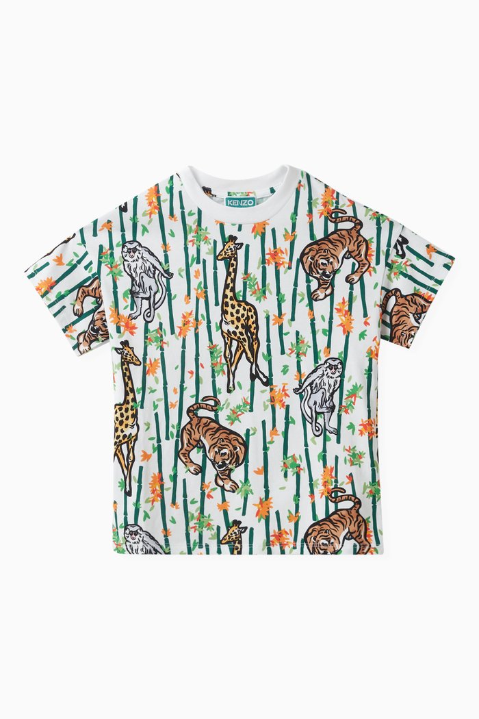 

Bamboo Print T-shirt, White