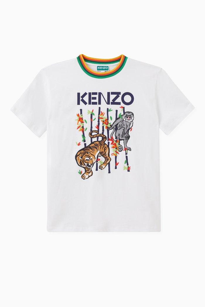 

Logo Print T-shirt in Cotton, White