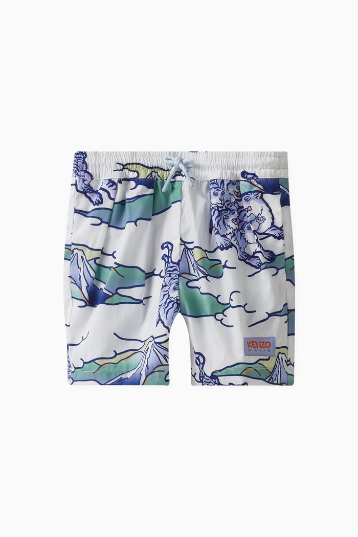

Rainbow Shorts, White