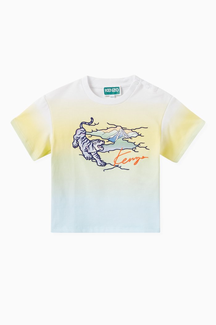 

Logo Print T-shirt in Cotton, Blue