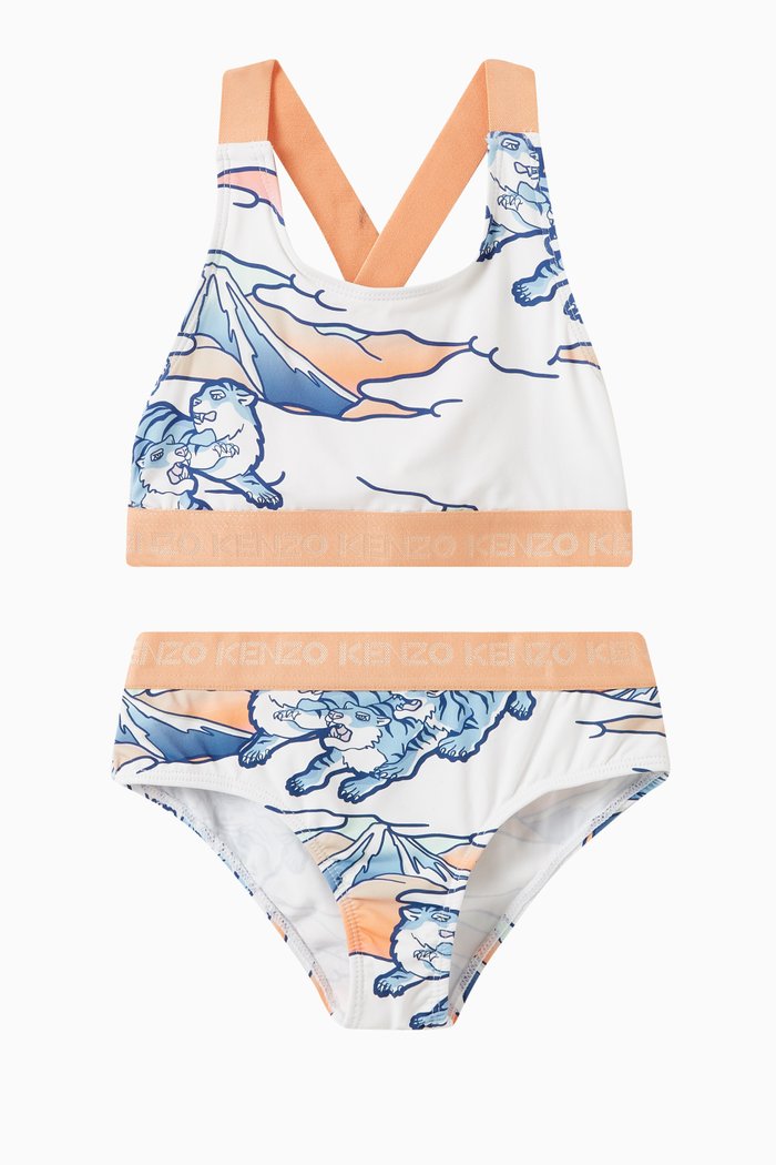 

Rainbow Two-piece Bikini in Polyamide Blend, White
