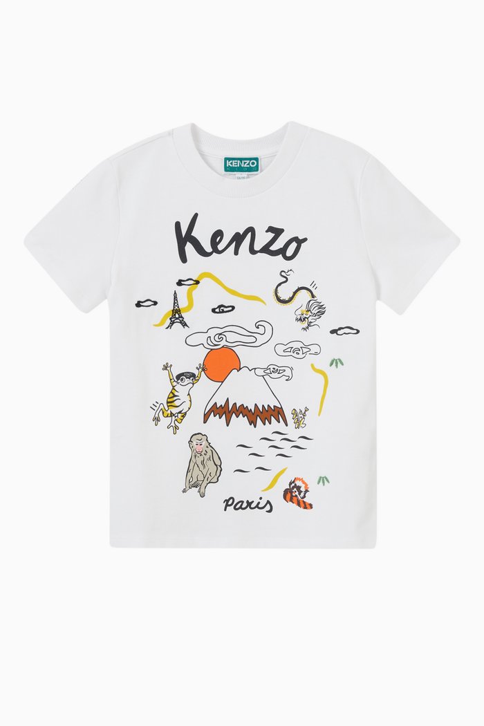 

Graphic Logo T-shirt in Cotton, White
