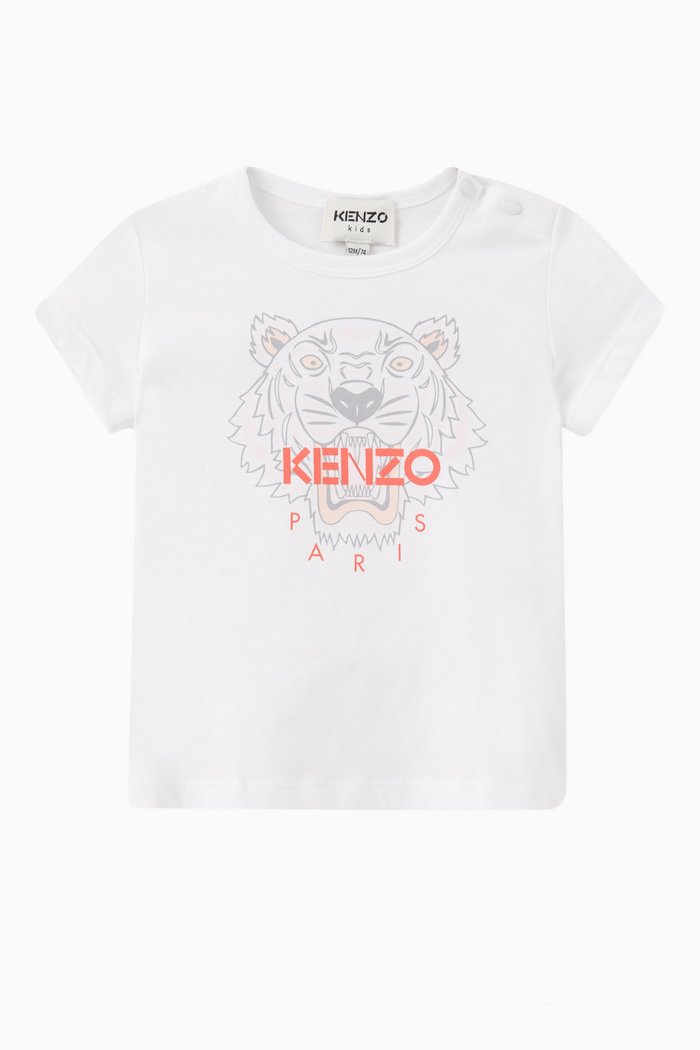 

Tiger Logo-print T-shirt in Cotton, White