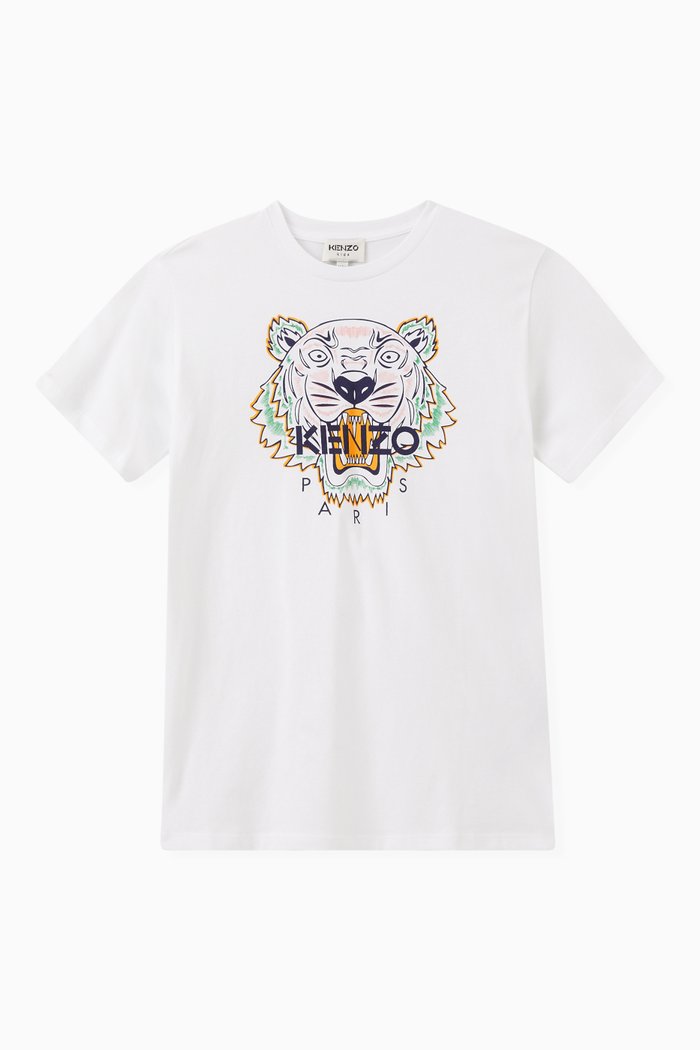 

Logo-print T-shirt Dress in Cotton, White