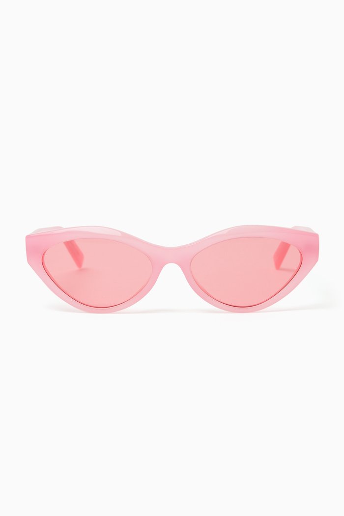 

Cat-eye Sunglasses in Bio-acetate, Pink