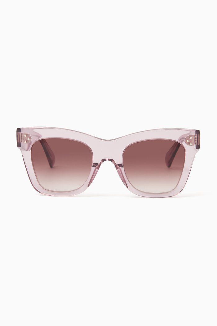 

Cat-eye Sunglasses in Acetate, Purple
